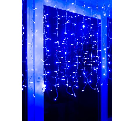 Светодиодная бахрома Uniel ULD-B3010-200/DTA BLUE IP20 с контроллером, 7950