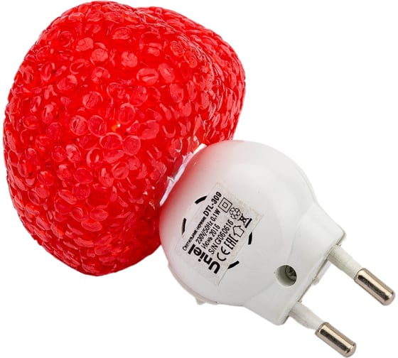 Светильник-ночник Uniel DTL-309-Сердечко/RED/1LED/0,1W 10325