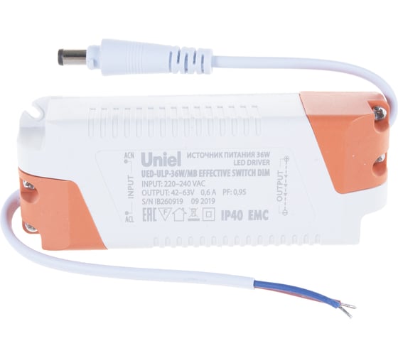 Диммируемый блок питания Uniel UED-ULP-36W/MB EFFECTIVE SWITCH DIM для светодиодных панелей ULP-36W UL-00006491