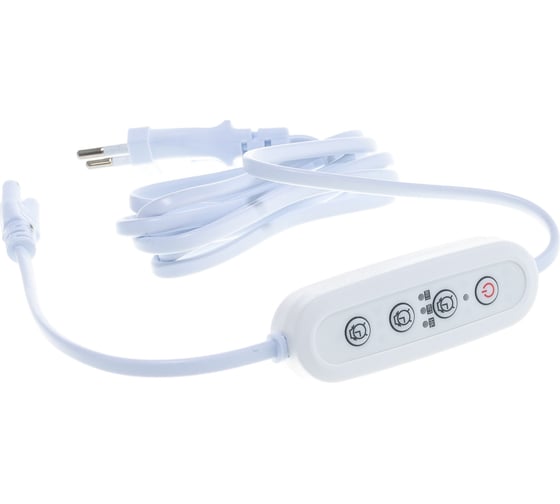 Таймер Uniel UST-E33 WHITE 2M с вилкой и разъемом L, N, G для фито светильника, 220В UL-00006493