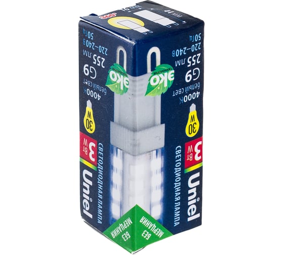 Светодиодная лампа Uniel LED-JCD-3W/4000K/G9/CL GLZ09TR прозрачная UL-00006747
