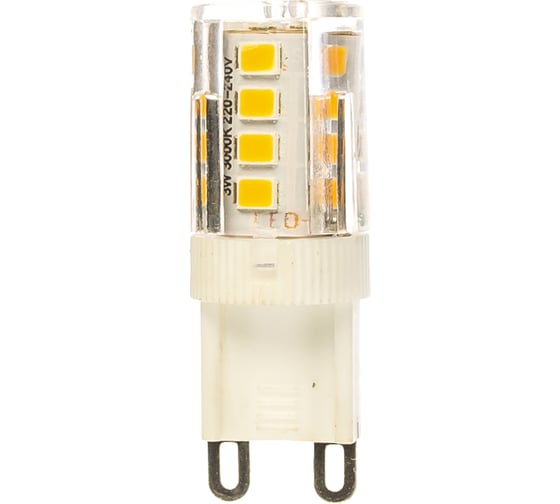 Светодиодная лампа Uniel LED-JCD-3W/3000K/G9/CL GLZ09TR прозрачная UL-00006746