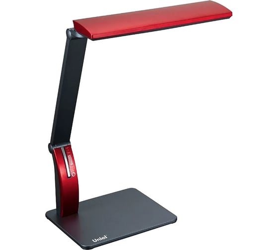 Настольный светильник Uniel TLD-503 Red/LED/546Lm/5000K/USB-порт/с димером/цвет-красный 6533