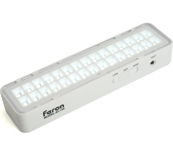 Светильник аккумуляторный FERON One, 30LED DC, белый, EL130, 48987