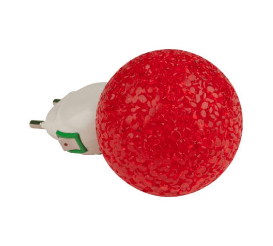 Светильник-ночник Uniel DTL-309-Шар/RED/1LED/0,1W 10329