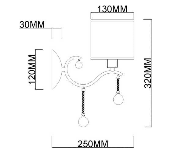 Бра MyFar Dante MR1550-1W