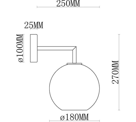 Бра MyFar Stiven MR1032-1W