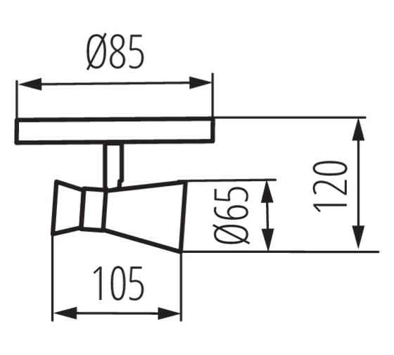 Потолочный спот KANLUX MILENO EL-1O B-AG 29110