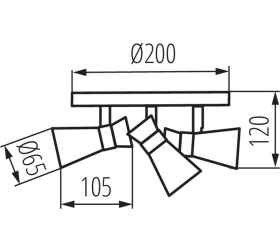 Потолочный спот KANLUX MILENO EL-3O B-AG 29112