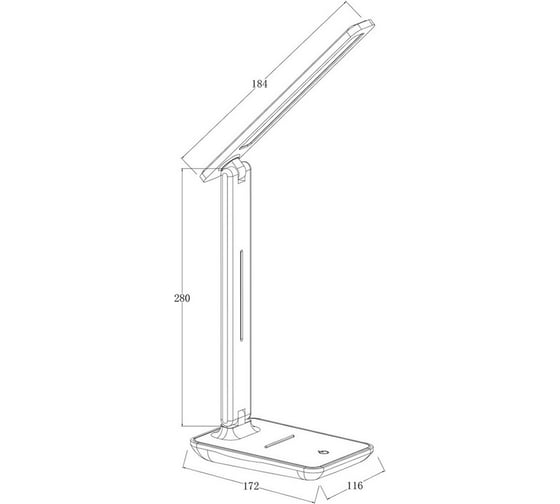 Настольный светильник ESCADA 10242/1 LED*4W White 10242/1LED