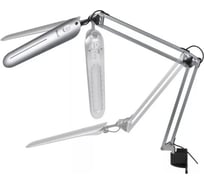 Настольный светильник на струбцине Uniel TLD-525, Silver/8W/LED/500Lm/4500K/Dimmer 10612