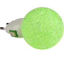Светильник-ночник Uniel, DTL-309-Шар/GREEN/1LED/0,1W, 10330
