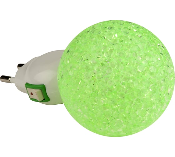 Светильник-ночник Uniel, DTL-309-Шар/GREEN/1LED/0,1W, 10330