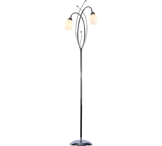 Напольный светильник ESCADA E27*60W Chrome/White 10161/L