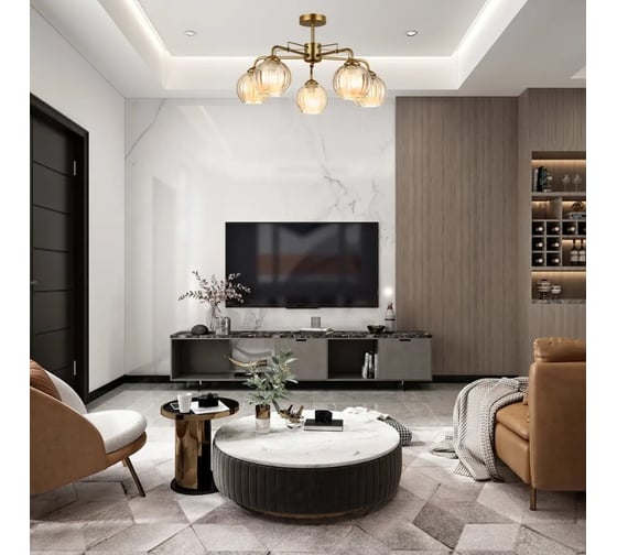 Светильник на штанге ESCADA E27*60W Сhampangne gold 1135/5P