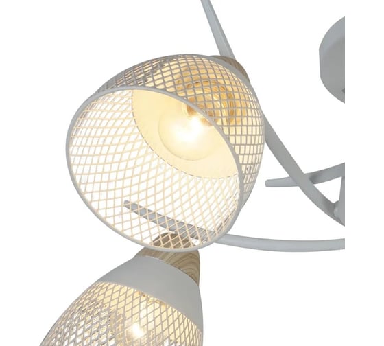 Светильник на штанге ESCADA E27*60W White/Wood 516/5