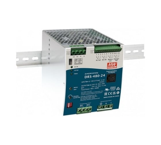 Источники питания Mean Well AC-DC для систем безопасности серия DRS-480-36 Т03724203