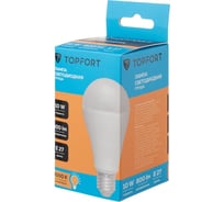 Светодиодная лампаTopfort E27, 10W, 3000K, груша 1885112