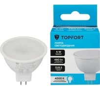 Светодиодная лампа Topfort GU5.3, 12V 6W, 4000K 1886257