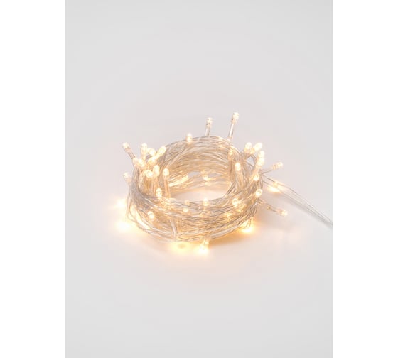 Светодиодная гирлянда Uniel ULD-S0700-060/DTA WARM WHITE IP20 с контроллером, 7м UL-00005257