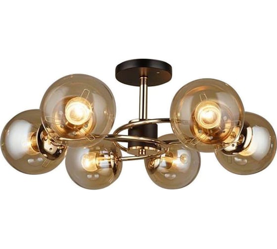 Потолочный светильник ESCADA E27*60W Gold/Black 653/6P 1