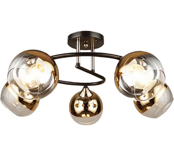 Потолочный светильник ESCADA E27*60W Gold/Black 1115/5PL