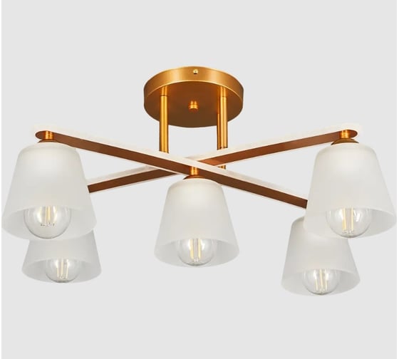 Потолочный светильник ESCADA E27*60W Gold 1101/5PL