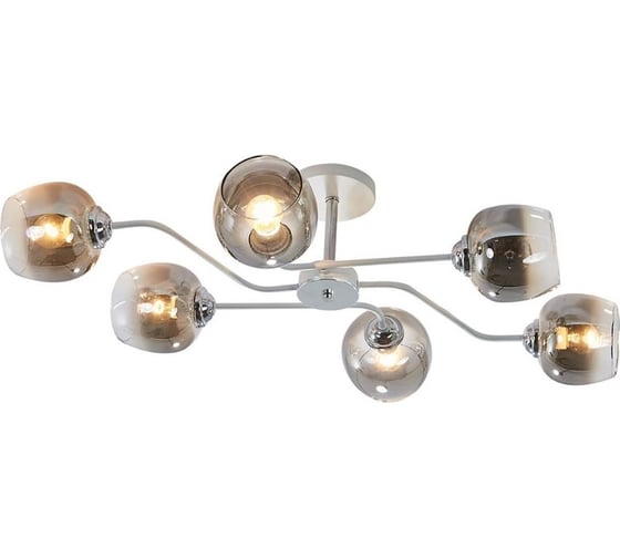Потолочный светильник ESCADA E27*60W White/Chrome 1177/6P