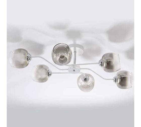 Потолочный светильник ESCADA E27*60W White/Chrome 1177/6P