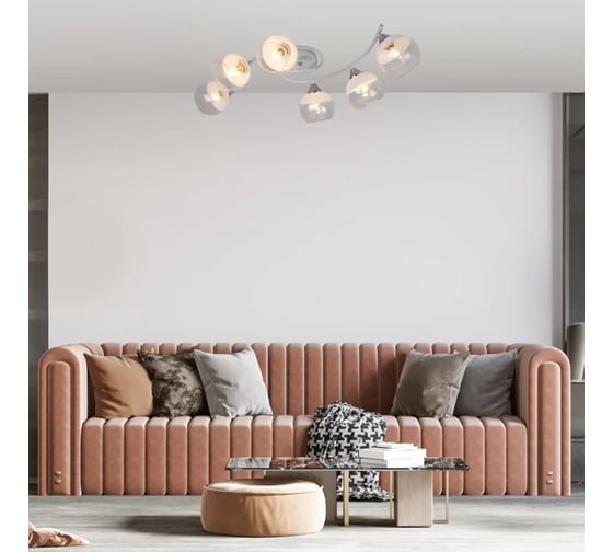 Потолочный светильник ESCADA E27*60W White/Chrome 539/6