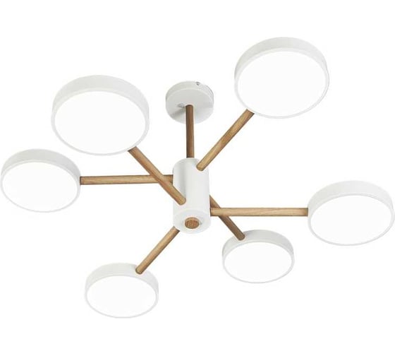 Потолочный светильник ESCADA 10236/6 LED*96W White/Wooden 10236/6LED 1