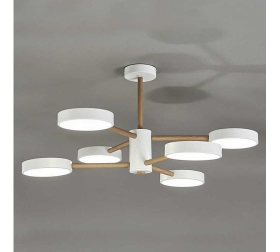 Потолочный светильник ESCADA 10236/6 LED*96W White/Wooden 10236/6LED