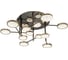 Потолочный светильник ESCADA 10240/12 LED*96W Gold/Shiny black 10240/12LED 1