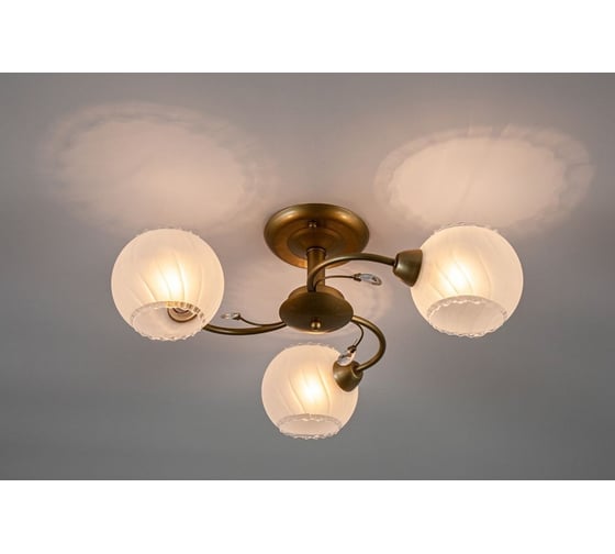 Потолочный светильник ESCADA E14*40W Antique brass 1111/3