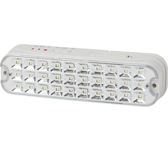 Аварийный светодиодный светильник ЭРА DPA-101-2-20 непостоянный 30LED 6ч IP20 NiCD Б0044402 1