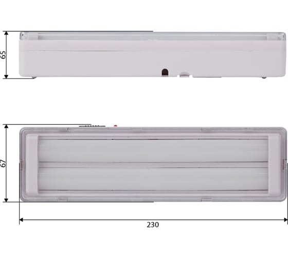 Аварийный светодиодный светильник ЭРА DBA104020, 44LED, 6ч, Б0044397
