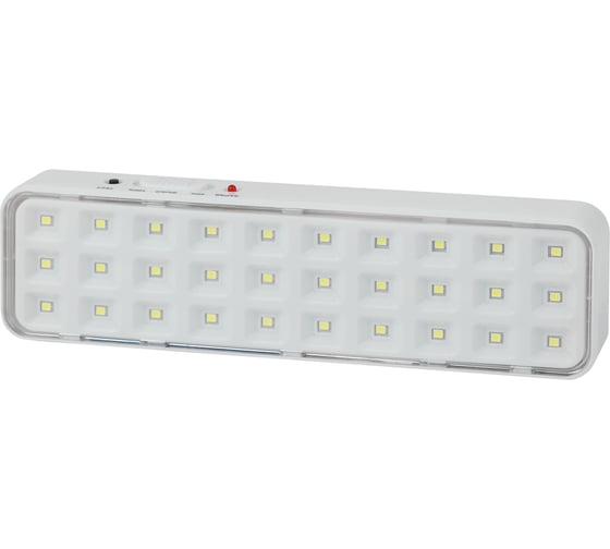 Светильник светодиодный ЭРА, DBA102020, аварийный, непостоянный, 30LED, 5ч, Б0044395 1