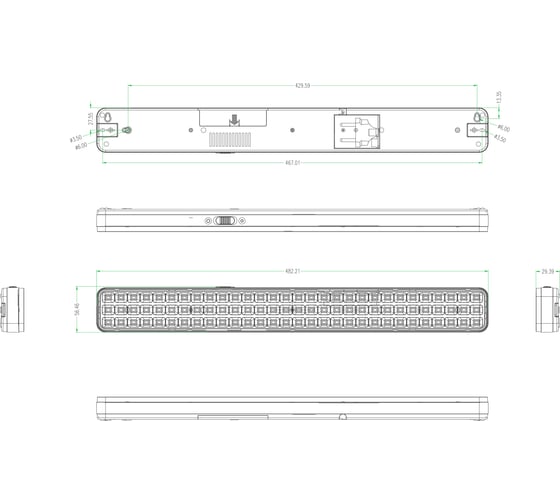 Аварийный светодиодный светильник ЭРА DBA107020 непостоянный, 90LED, 4ч, Б0044404
