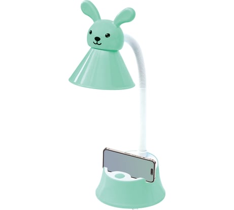 Настольная лампа-светильник SONNEN Ou-611 на подставке, Светодиодная, Sweet Bunny, 5 Вт, зеленый, 237642