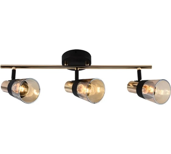 Настенно-потолочный светильник ESCADA E14*40W Black/Gold 684/3P