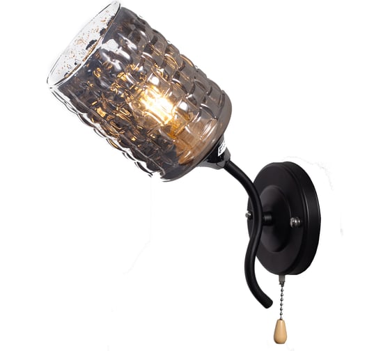 Бра IMEX 1х60Вт E27 MD.3596-1-W BK+CH