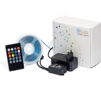 Светодиодная лента MAKSILED 3м, 24В, 9Вт/м, 630д/м, IP20, RGB, с пультом, ML-R630-COB-KIT-RGB