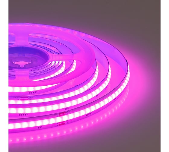 Светодиодная лента MAKSILED 3м, 24В, 9Вт/м, 630д/м, IP20, RGB, с пультом, ML-R630-COB-KIT-RGB