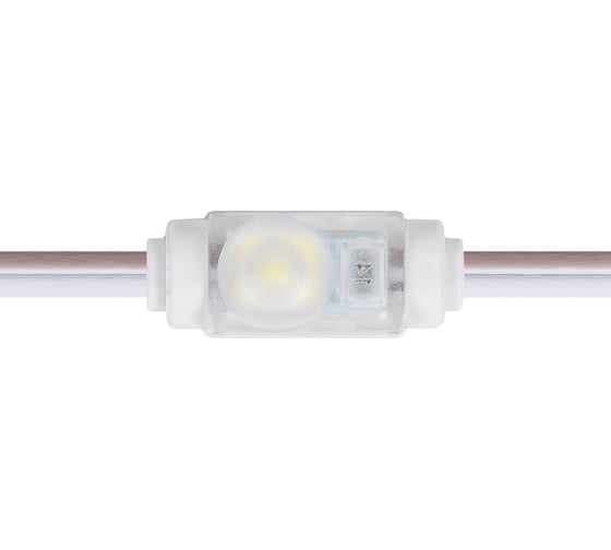 Светодиодный модуль MAKSILED 0.24Вт, 12В, IP65, SMD2835 1LED, 25лм, 8000К, 50 шт./гирлянда, ML-M1SS-2835-CW-LP