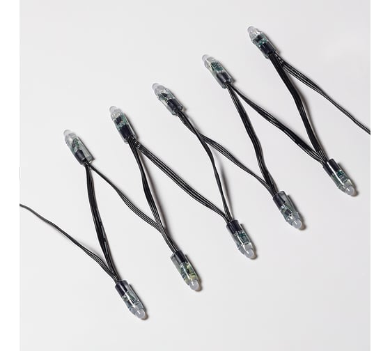 Светодиодный пиксель MAKSILED 50 шт./гирлянда, 12мм, 12В, 0.38Вт, IP66, SPI, RGB, ML-1PIX-IC-RGB-SFF(WS2811)