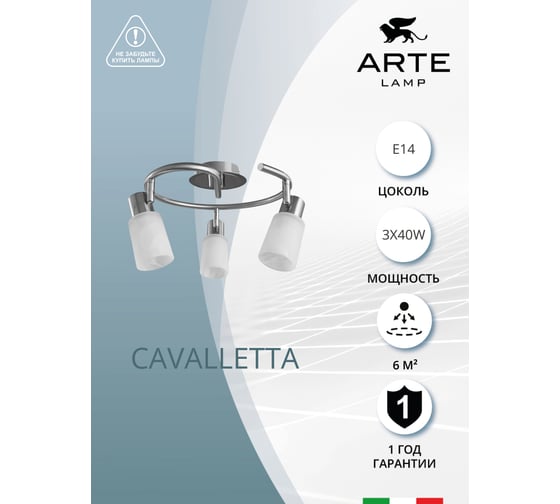 Потолочный светильник Arte Lamp A4510PL-3SS