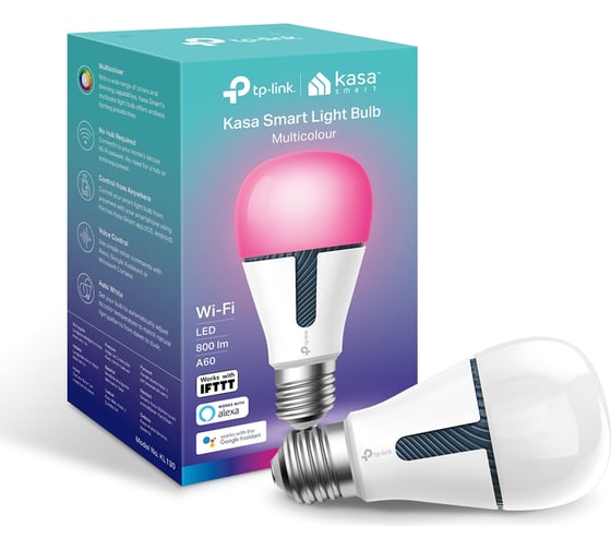 Умная лампа TP-Link Kasa E27 10Вт 800lm Wi-Fi KL130