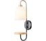Настенный светильник ESCADA E14*40W Black/Brass/Wood 582/1A 1