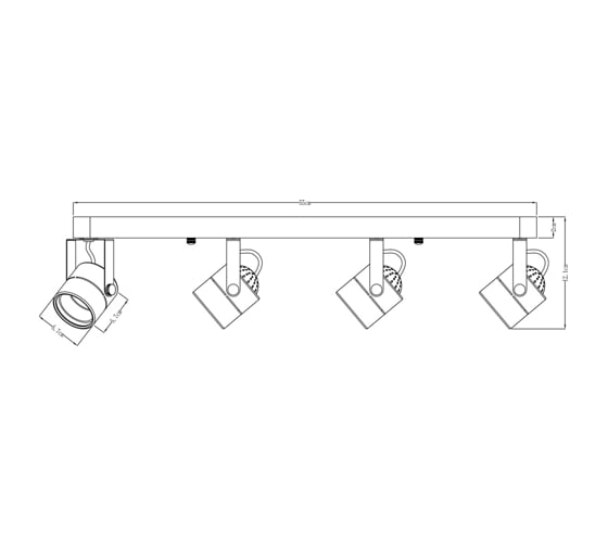 Потолочные светильники Arte Lamp A1310PL-4CC