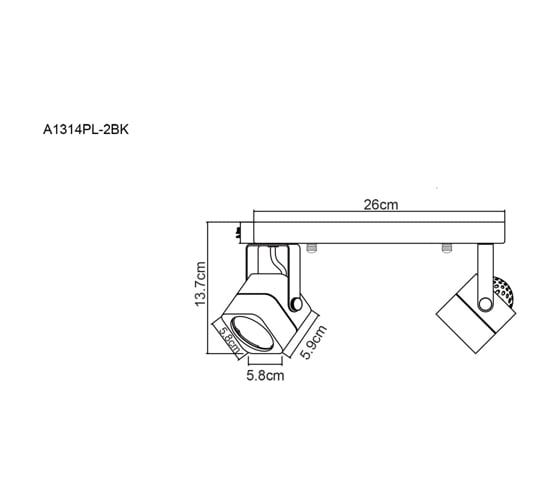 Потолочные светильники Arte Lamp A1314PL-2CC